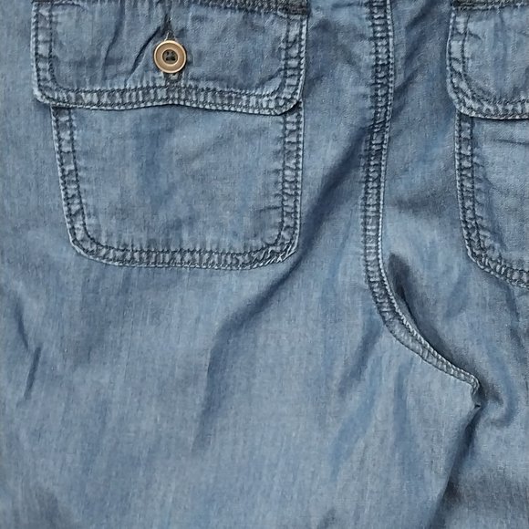 2920 Size 8 Tribal Loose Fitting Appliqued Upcycled Jeans - Picture 6 of 7